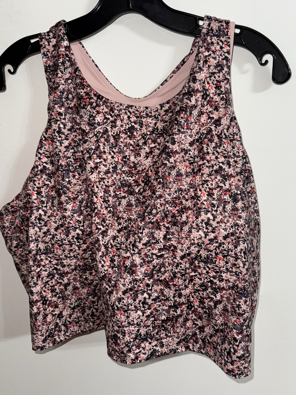 NWT Athleta Exhale Tank Printed Tank Top Pink & Black Size 3X